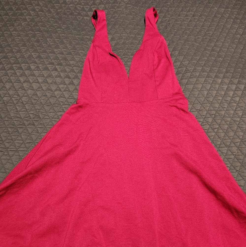 Lulus magenta skater dress (discontinued color is to die for!)